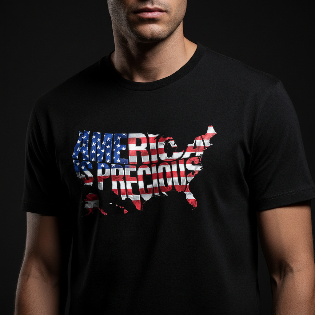 America is Precious Dynamic Close-Up Studio Shot